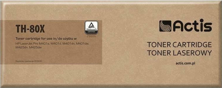 Actis Συμβατό Toner για Laser Εκτυπωτή HP 80X CF280X 6900 Σελίδων Μαύρο