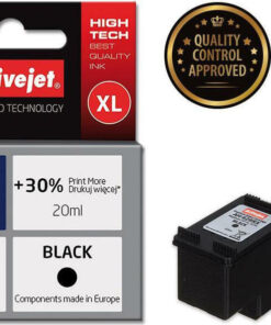 Active Jet Συμβατό Μελάνι Εκτυπωτή InkJet HP 62XL C2P05AE 780 Σελίδων 20ml Μαύρο