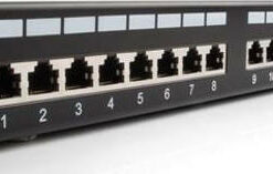 Lanberg Patch Panel Shielded για Rack 1U 19" 24 Θυρών cat5e Μαύρο