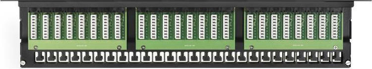 A-LAN Patch Panel για Rack 1U 19" 48 Θυρών cat5e Μαύρο