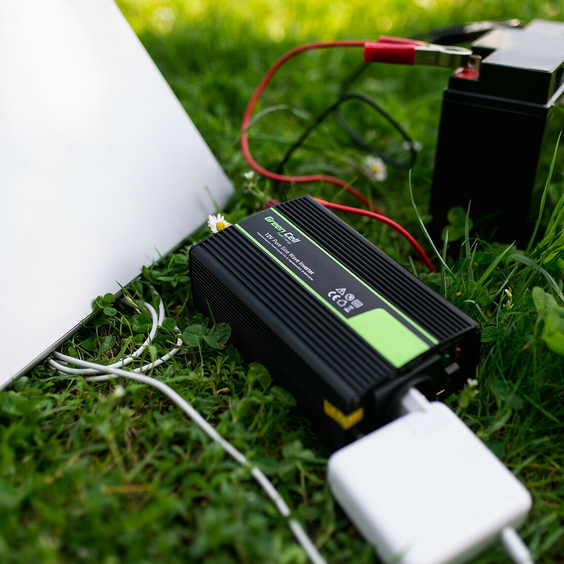 Green Cell Pure Sinusoid Inverter Αυτοκινήτου Καθαρού Ημιτόνου 2000W για Μετατροπή 24V DC σε 230V AC με 1xUSB - Image 4