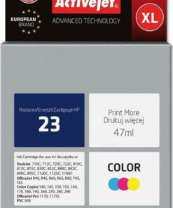 Active Jet Συμβατό Μελάνι Εκτυπωτή InkJet HP 23 C1823D 47ml Πολλαπλό (Color)
