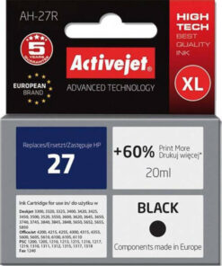 Active Jet Συμβατό Μελάνι Εκτυπωτή InkJet HP 27 C8727A 20ml Μαύρο