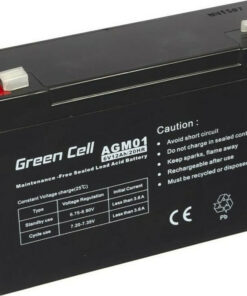 Green Cell με Χωρητικότητα 12Ah και Τάση 6V AGM01 1τμχ