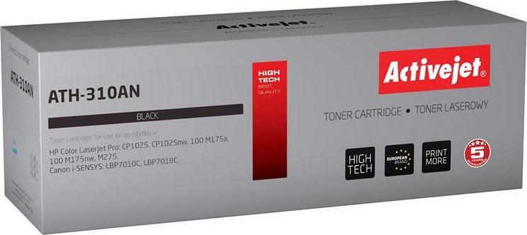 Active Jet Συμβατό Toner για Laser Εκτυπωτή Canon CRG-729 1200 Σελίδων Μαύρο