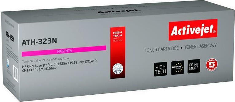 Active Jet Συμβατό Toner για Laser Εκτυπωτή HP 128A CE323A 1300 Σελίδων Ματζέντα
