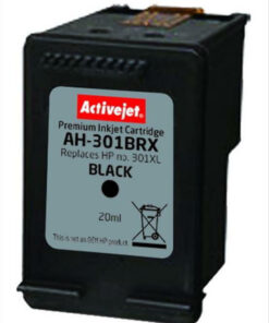 Alternative view of Active Jet Συμβατό Μελάνι Εκτυπωτή InkJet HP 301XL CH563EE 670 Σελίδων 20ml Μαύρο