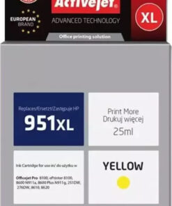 Active Jet Συμβατό Μελάνι Εκτυπωτή InkJet HP 951XL CN048AE 25ml Κίτρινο