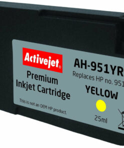 Alternative view of Active Jet Συμβατό Μελάνι Εκτυπωτή InkJet HP 951XL CN048AE 25ml Κίτρινο