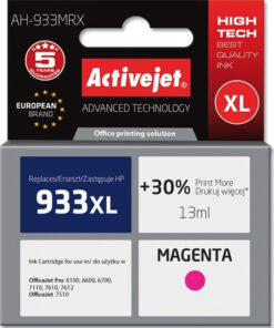 Active Jet Συμβατό Μελάνι Εκτυπωτή InkJet HP 933XL CN055AE 13ml Ματζέντα