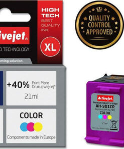 Alternative view of Active Jet Συμβατό Μελάνι Εκτυπωτή InkJet HP 901 CC656AE 500 Σελίδων 21ml Πολλαπλό (Color)