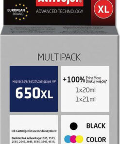 Active Jet Συμβατό Μελάνι Εκτυπωτή InkJet HP 650XL CZ102AE/CZ101AE 20ml Πολλαπλό (Color) / Μαύρο