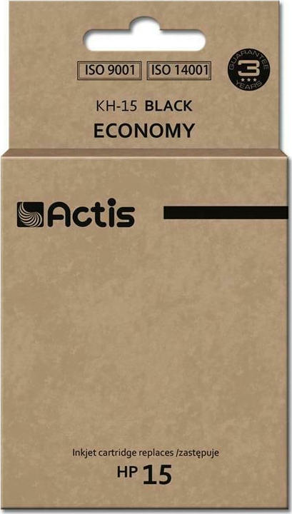 Actis Συμβατό Μελάνι Εκτυπωτή InkJet HP 15 C6615N 44ml Μαύρο