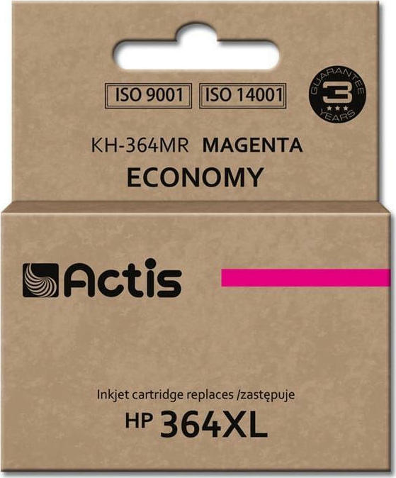 Actis Συμβατό Μελάνι Εκτυπωτή InkJet HP 364XL CB324EE 12ml Ματζέντα