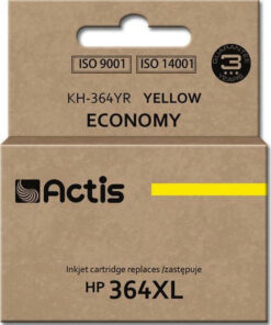 Actis Συμβατό Μελάνι Εκτυπωτή InkJet HP 364XL CB325EE 12ml Κίτρινο