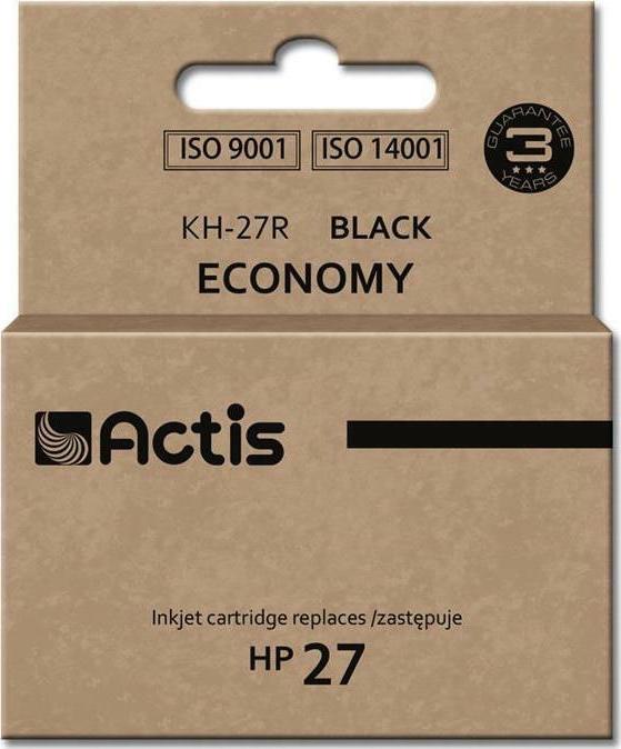 Actis Συμβατό Μελάνι Εκτυπωτή InkJet HP 27 C8727A 20ml Μαύρο
