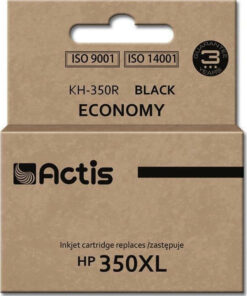 Actis Συμβατό Μελάνι Εκτυπωτή InkJet HP 350XL CB336EE 30ml Μαύρο