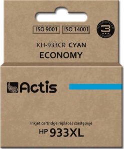 Actis Συμβατό Μελάνι Εκτυπωτή InkJet HP 933XL CN054AE 13ml Κυανό
