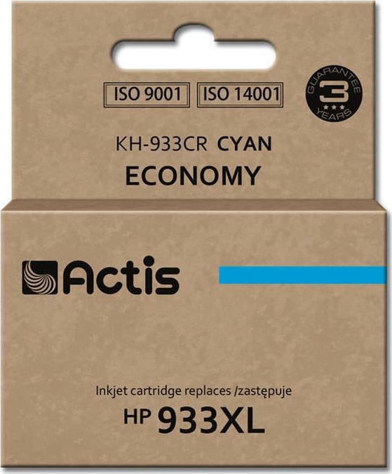 Actis Συμβατό Μελάνι Εκτυπωτή InkJet HP 933XL CN054AE 13ml Κυανό