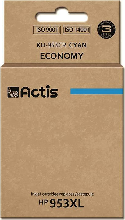 Actis Συμβατό Μελάνι Εκτυπωτή InkJet HP 953XL F6U16AE 25ml Κυανό
