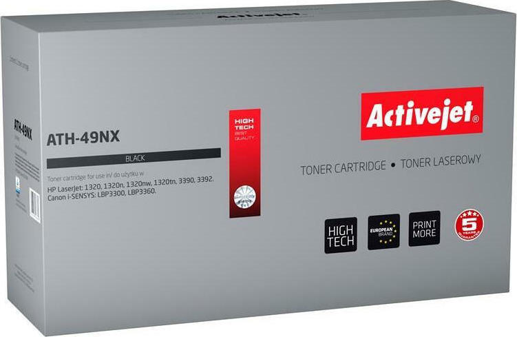 Active Jet Συμβατό Toner για Laser Εκτυπωτή HP 49X Q5949X / Canon CRG-708H 6000 Σελίδων Μαύρο