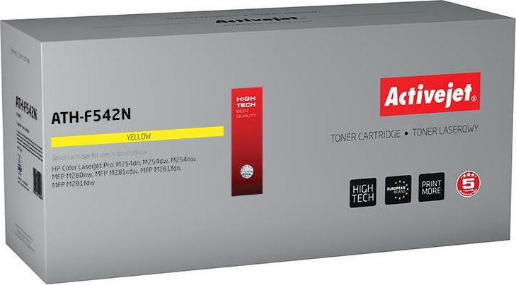 Active Jet Συμβατό Toner για Laser Εκτυπωτή HP 203A CF542A 1300 Σελίδων Κίτρινο