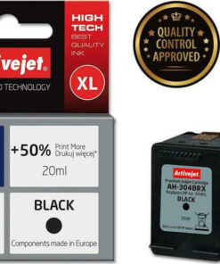 Active Jet Συμβατό Μελάνι Εκτυπωτή InkJet HP 304XL N9K08AE 300 Σελίδων 20ml Μαύρο 1τμχ