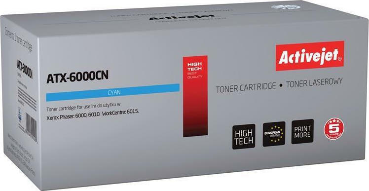 Active Jet Συμβατό Toner για Laser Εκτυπωτή Xerox 1000 Σελίδων Κυανό