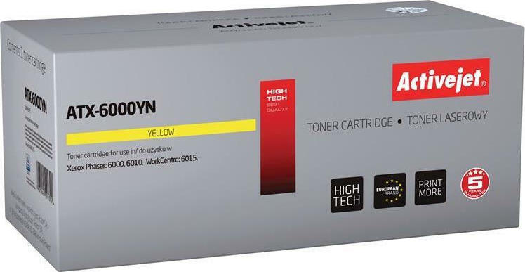 Active Jet Συμβατό Toner για Laser Εκτυπωτή Xerox 1000 Σελίδων Κίτρινο