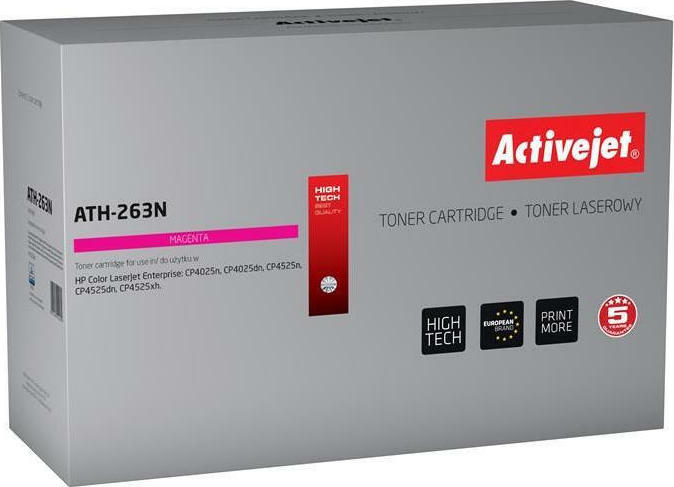 Active Jet Συμβατό Toner για Laser Εκτυπωτή HP 648A CE263A 11000 Σελίδων Ματζέντα