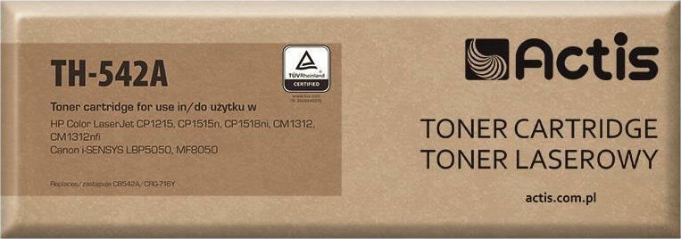 Actis Συμβατό Toner για Laser Εκτυπωτή HP 125A CB542A 1500 Σελίδων Μαύρο