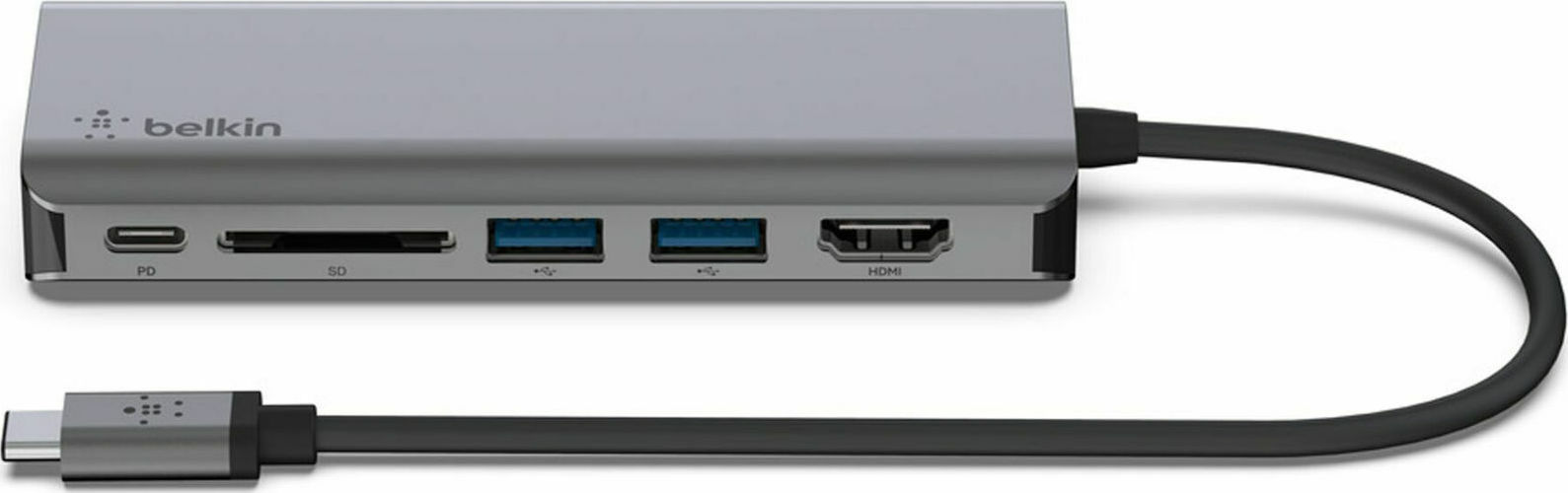 Belkin Connect USB-C Docking Station με HDMI 4K PD Ethernet Γκρι - Image 2