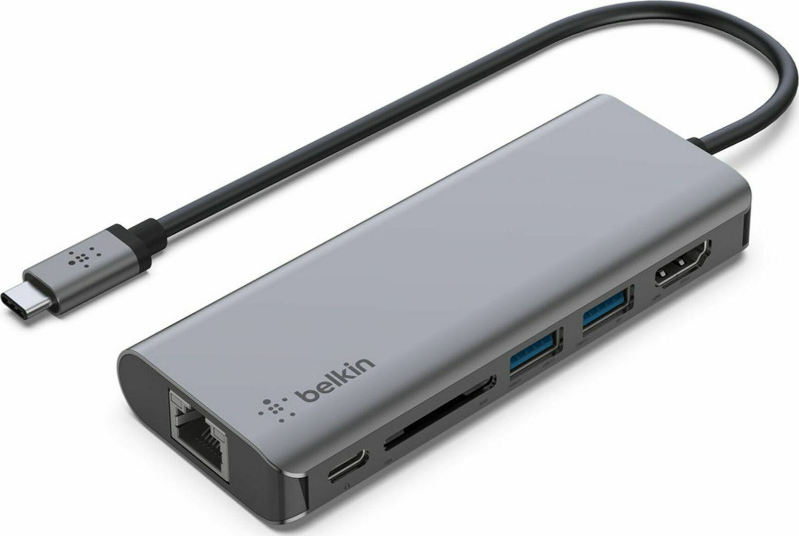 Belkin Connect USB-C Docking Station με HDMI 4K PD Ethernet Γκρι - Image 3