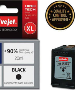 Active Jet Συμβατό Μελάνι Εκτυπωτή InkJet HP 650 CZ101AE 20ml Μαύρο