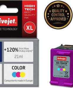 Active Jet Συμβατό Μελάνι Εκτυπωτή InkJet HP 704 CN693AE 440 Σελίδων 21ml Πολλαπλό (Color)