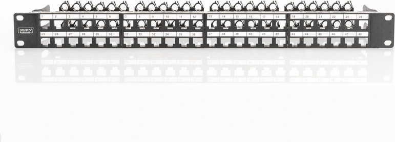 Digitus Patch Panel Keystone για Rack 1U 19" 48 Θυρών Μαύρο - Image 4