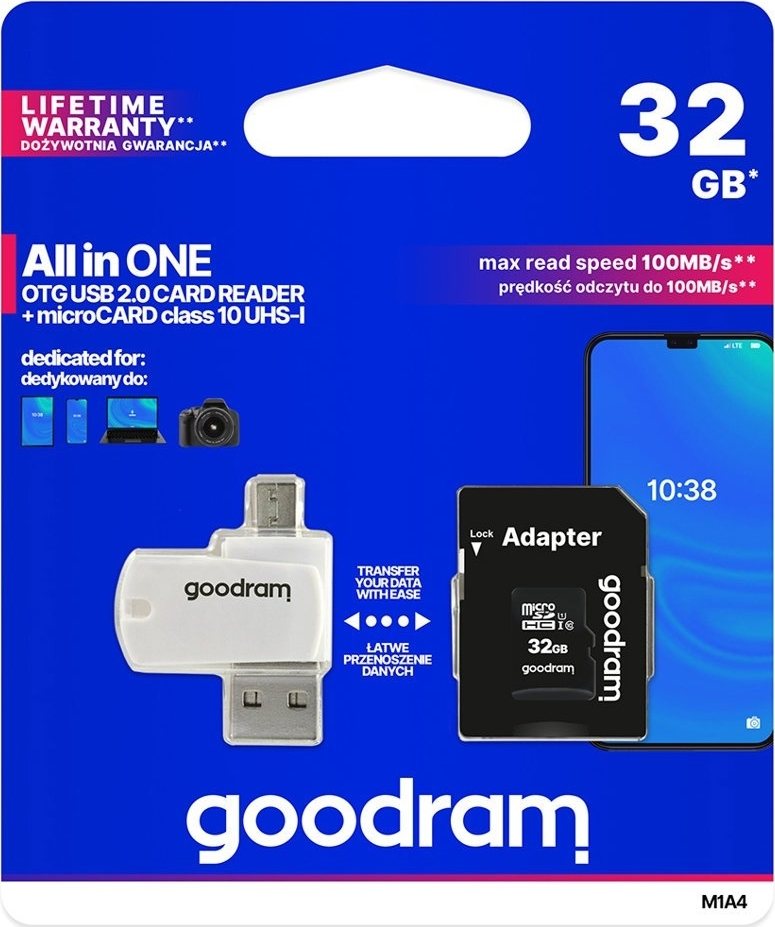 GoodRAM M1A4 microSDHC 32GB Class 10 U1 UHS-I