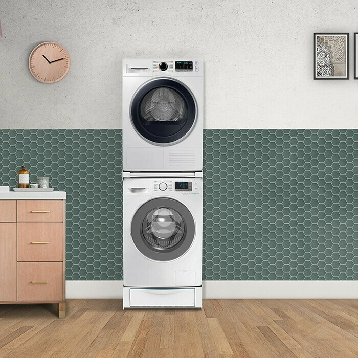 Meliconi Torre Base Smart L60 Συνδετικό Πλυντηρίου/Στεγνωτηρίου από Πλαστικό με Συρτάρι 60x55εκ. 070-0595 - Image 3