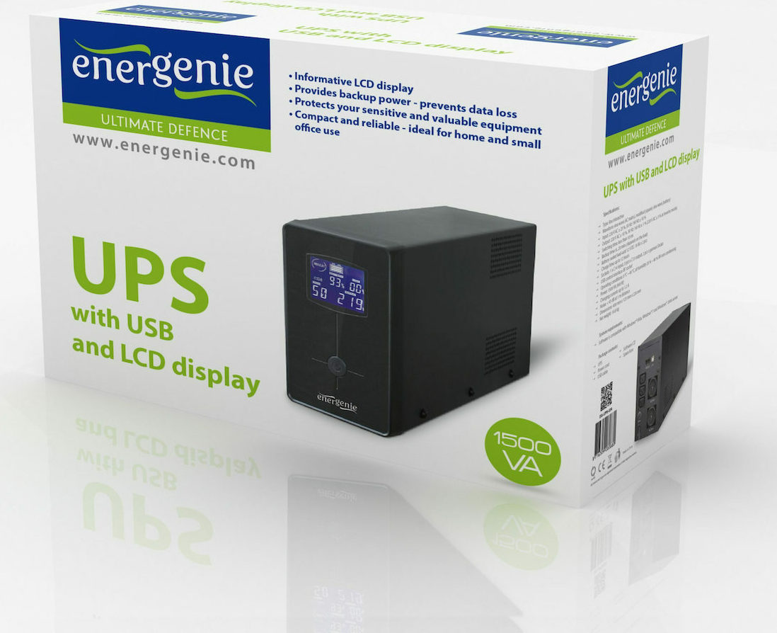 Energenie UPS Line-Interactive 1500VA 900W - Image 2