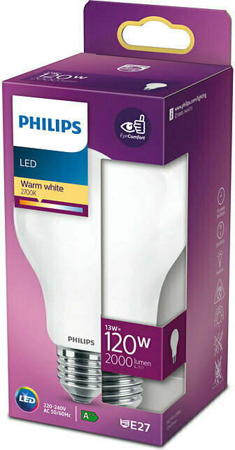 Philips Λάμπα LED 13W 120mm για Ντουί E27 και Σχήμα A67 Θερμό Λευκό 2000lm 929002371801