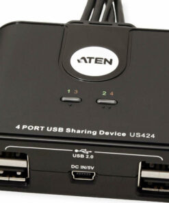 Alternative view of Aten 4x USB 2.0 Peripheral Sharing Switch