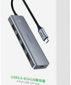 Alternative view of Ugreen CM219 USB 3.0 Hub 5 Θυρών με σύνδεση USB-C Γκρι