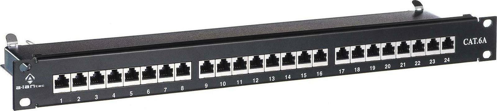 A-LAN Patch Panel 1U PK040 Μαύρο