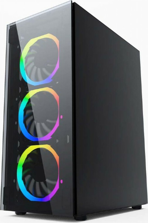 Gembird Fornax 1500RGB Gaming Midi Tower με Πλαϊνό Παράθυρο - Image 4