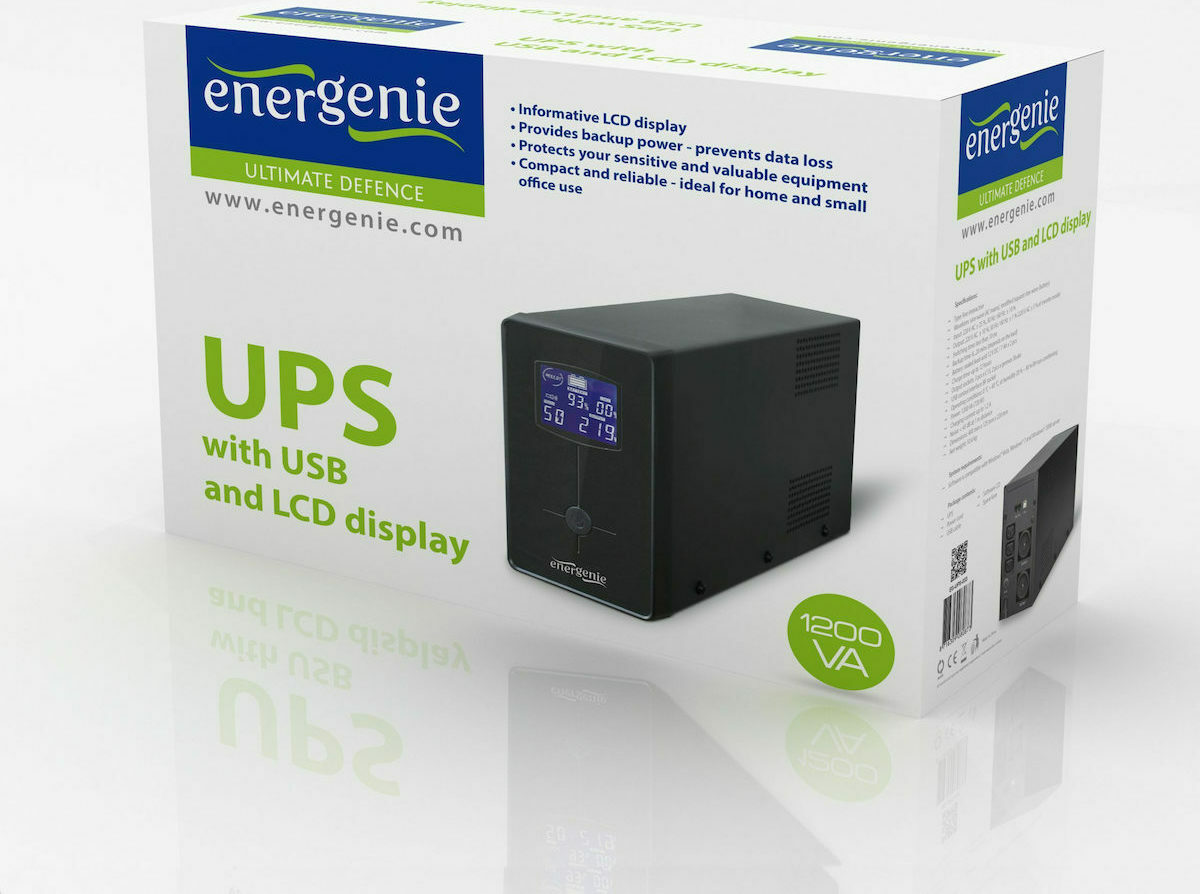 Energenie UPS Line-Interactive 1200VA 720W - Image 2