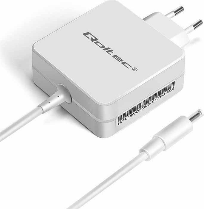 Qoltec Φορτιστής Laptop 65W 19V 3.42A για Huawei με Αποσπώμενο Καλώδιο Τροφοδοσίας - Image 2