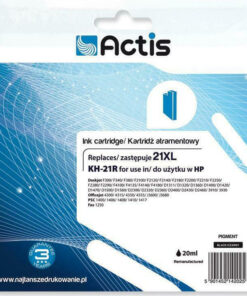 Alternative view of Actis Συμβατό Μελάνι Εκτυπωτή InkJet HP 21XL C9351A 20ml Μαύρο