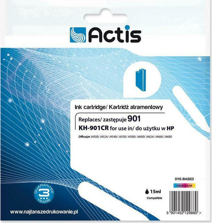 Actis Συμβατό Μελάνι Εκτυπωτή InkJet HP 901XL CC656AE 20ml Πολλαπλό (Color) - Image 2