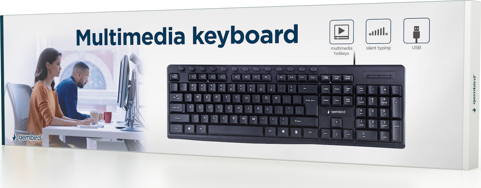Gembird KB-UM-107 Αγγλικό US - Image 2