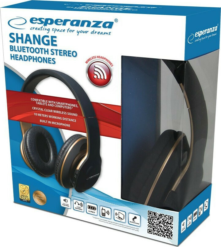 Esperanza EH220 Bluetooth με 5 ώρες Λειτουργίας Μαύρα - Image 2